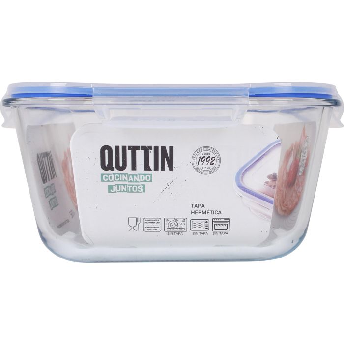 Quttin Fiambrera Extra Rectangular 36 x 25.8 x 11.9 cm sin Valvula 5.6L (4 Unidades) 2