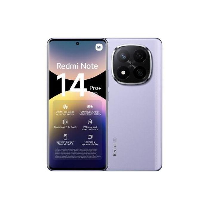 Xiaomi Redmi Note 14 Pro+ 5G Cámara 200MP OIS, Pantalla AMOLED 1.5K 120Hz, Carga Rápida 120W, Snapdragon 7s Gen 3 0 Xiaomi Redmi Note 14 Pro+ 5G Cámara 200MP OIS, Pantalla AMOLED 1.5K 120Hz, Carga Rápida 120W, Snapdragon 7s Gen 3 0