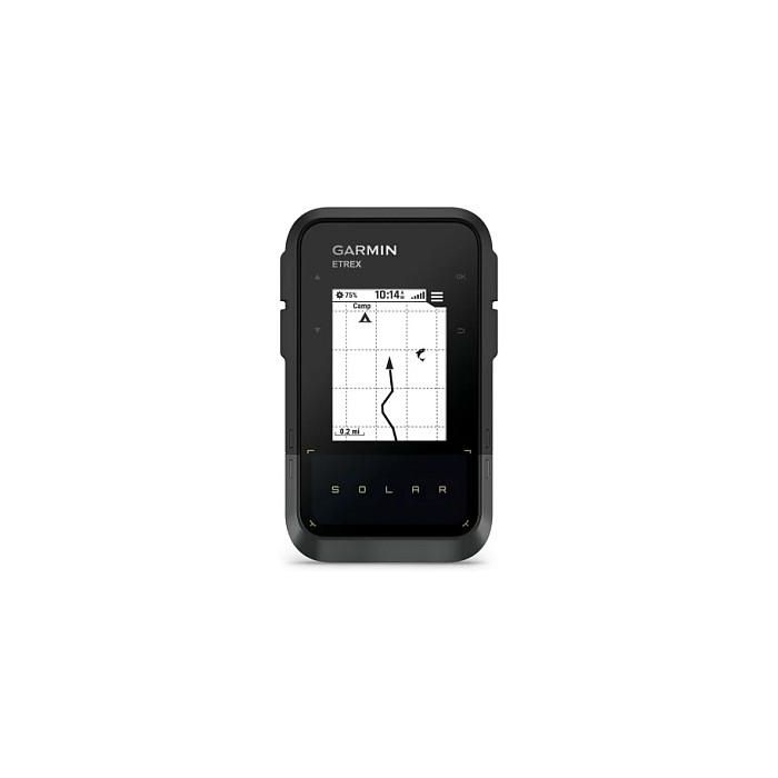 Garmin eTrex Solar GPS de Mano con Carga Solar, Negro/Gris
