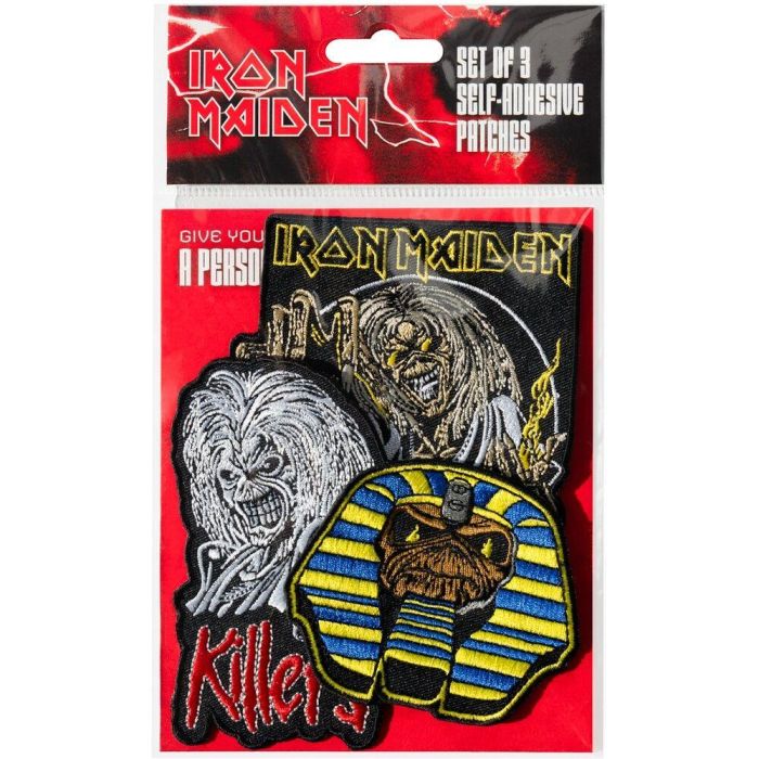 Set 3 parches Iron Maiden 1