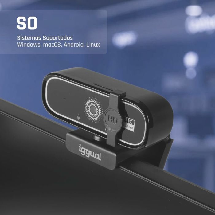 Webcam iggual IGG319949 4K Ultra HD 7 Webcam iggual IGG319949 4K Ultra HD 7