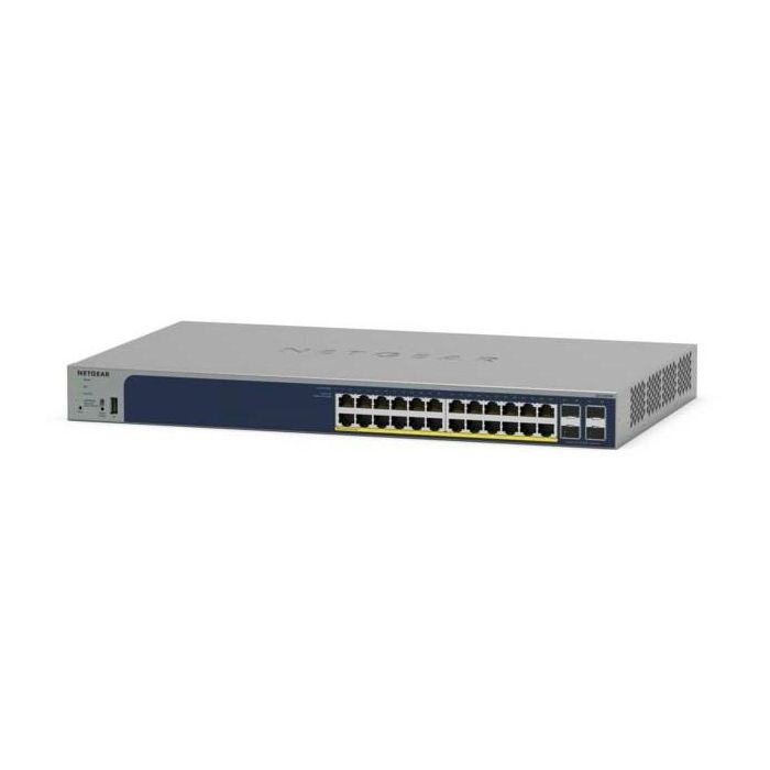 NETGEAR GS728TPP-300EUS Switch Smart-Managed L2/L3/L4 Gigabit Ethernet PoE 24 Puertos RJ-45 + 4 SFP Montaje en Rack