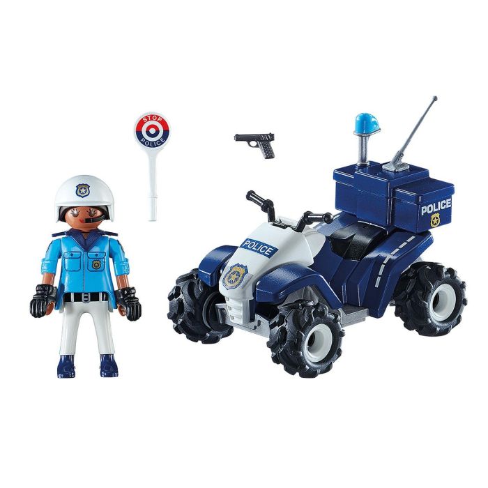 Playmobil 71092 Policia Speed Quad Set de Policía con Quad y Accesorios para Niños +4 Años 2