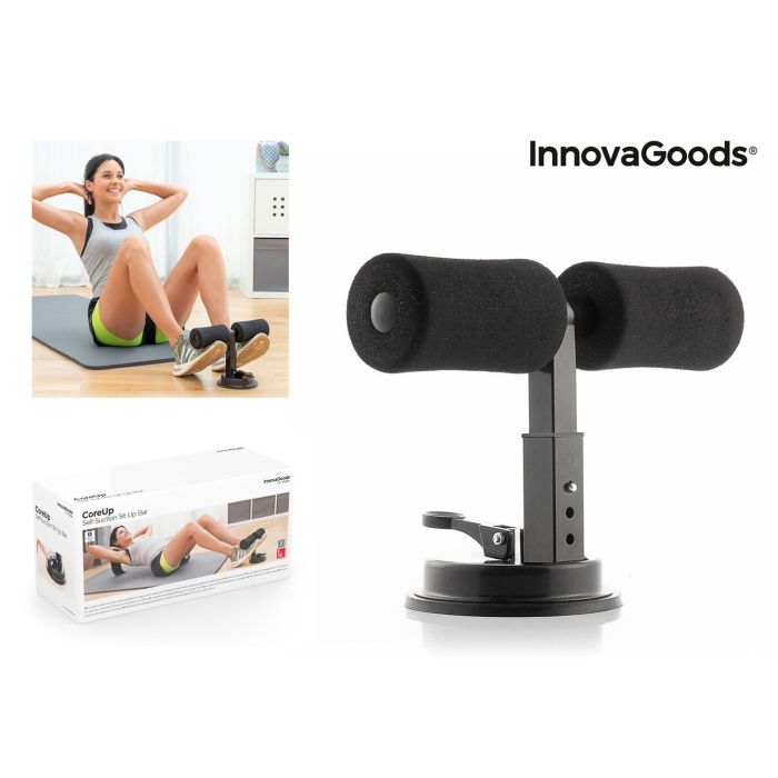 Barra de Sujeción para Abdominales con Ventosa y Guía de Ejercicios CoreUp InnovaGoods Barra de Sujeción para Abdominales con Ventosa y Guía de Ejercicios CoreUp InnovaGoods