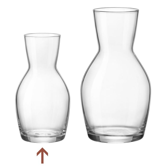 Bormioli Rocco Botella de Vino 290 ml (0.25 L) Set de 6 Unidades, Cristal sin plomo, Colección Ypsilon, Altura 140 mm 2 Bormioli Rocco Botella de Vino 290 ml (0.25 L) Set de 6 Unidades, Cristal sin plomo, Colección Ypsilon, Altura 140 mm 2