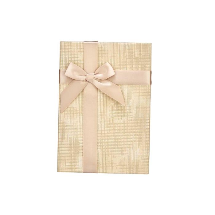 Set 3 Cajas de Cartón Rectangular Natural con Rayas y Lazo - Pincello 23x16x10 cm (12 Unidades) 2 Set 3 Cajas de Cartón Rectangular Natural con Rayas y Lazo - Pincello 23x16x10 cm (12 Unidades) 2