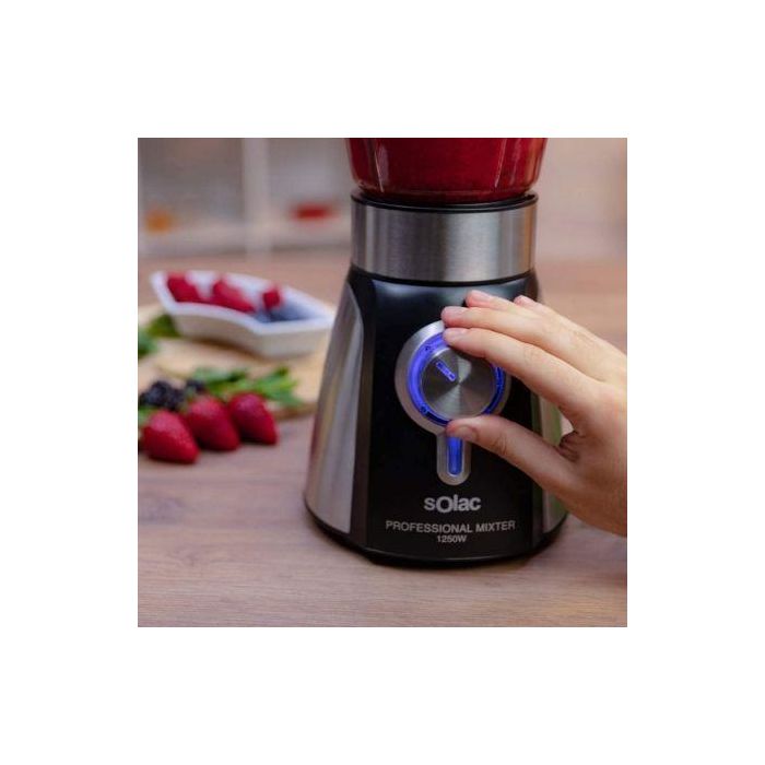 BATIDORA DE VASO SOLAC BV5723 PROFESSIONAL MIXTER - 1250W - 5 VELOCIDADES+TURBO - JARRA CRISTAL 1.5L - PICA HIELO - FULL INOX - PIES ANTIDESLIZANTES 4 BATIDORA DE VASO SOLAC BV5723 PROFESSIONAL MIXTER - 1250W - 5 VELOCIDADES+TURBO - JARRA CRISTAL 1.5L - PICA HIELO - FULL INOX - PIES ANTIDESLIZANTES 4