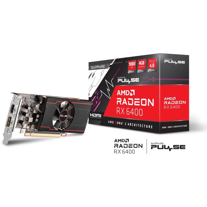 Sapphire 11315-01-20G Tarjeta Gráfica PULSE Radeon RX 6400 Gaming 4GB GDDR6 PCIe 4.0 para 1080p 7 Sapphire 11315-01-20G Tarjeta Gráfica PULSE Radeon RX 6400 Gaming 4GB GDDR6 PCIe 4.0 para 1080p 7