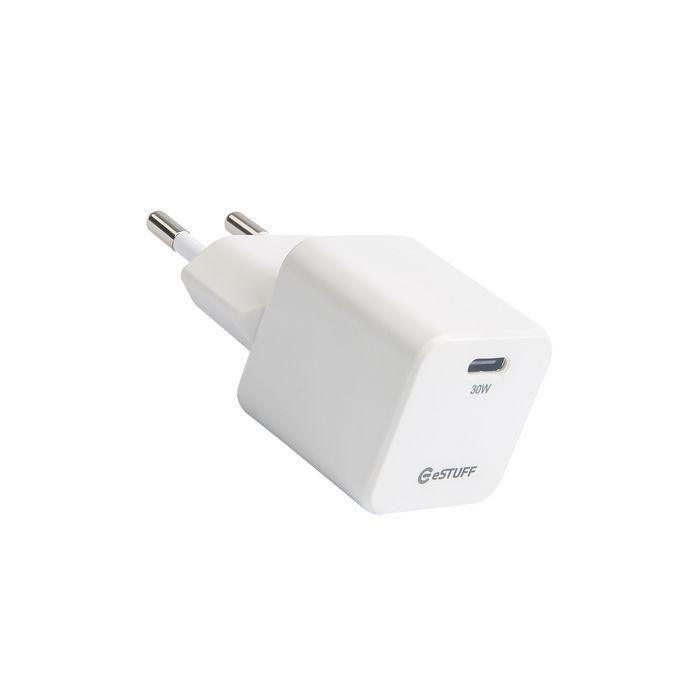 eSTUFF INFINITE USB-C Charger EU PD 30W GaN. - White - 98% Recycled Plastic 4 eSTUFF INFINITE USB-C Charger EU PD 30W GaN. - White - 98% Recycled Plastic 4