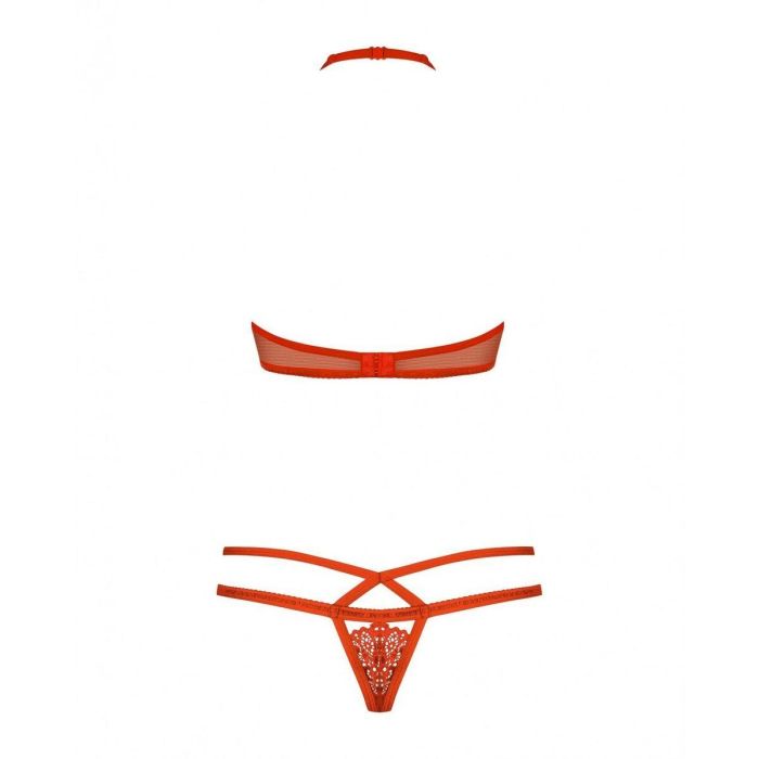 Conjunto de Lencería Obsessive 838-SET-3 Rojo S/M 1