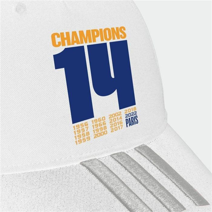 Gorra Deportiva Adidas Real Madrid UCL Champions Blanco (Talla única) 2