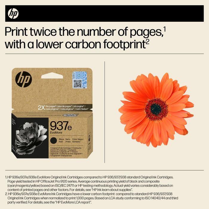 Hp Tinta Negro Officejet Pro 9110, 9120, 9130, 9720, 9730 - Nº 937E Alta Capacidad XL 11 Hp Tinta Negro Officejet Pro 9110, 9120, 9130, 9720, 9730 - Nº 937E Alta Capacidad XL 11