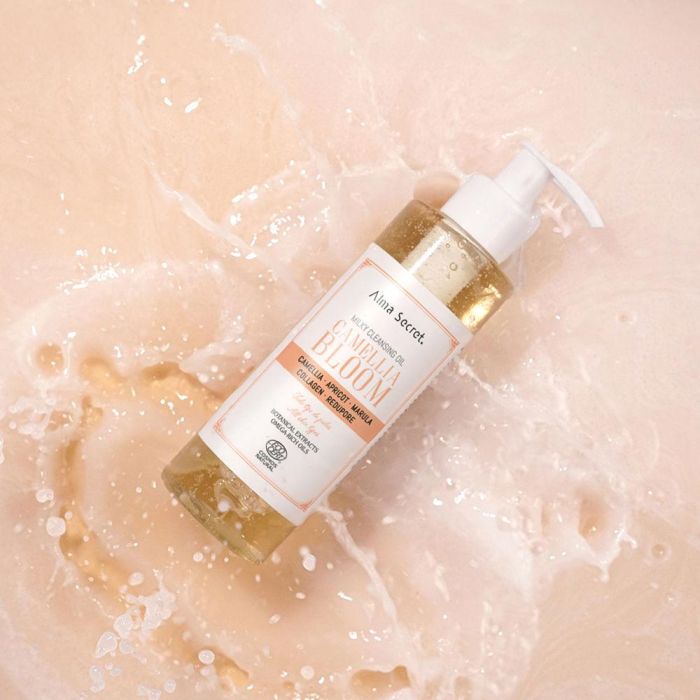 Alma Secret Aceite Desmaquillante Camellia Bloom 200 ml para Todo Tipo de Piel, Elimina Maquillaje y Protección Solar