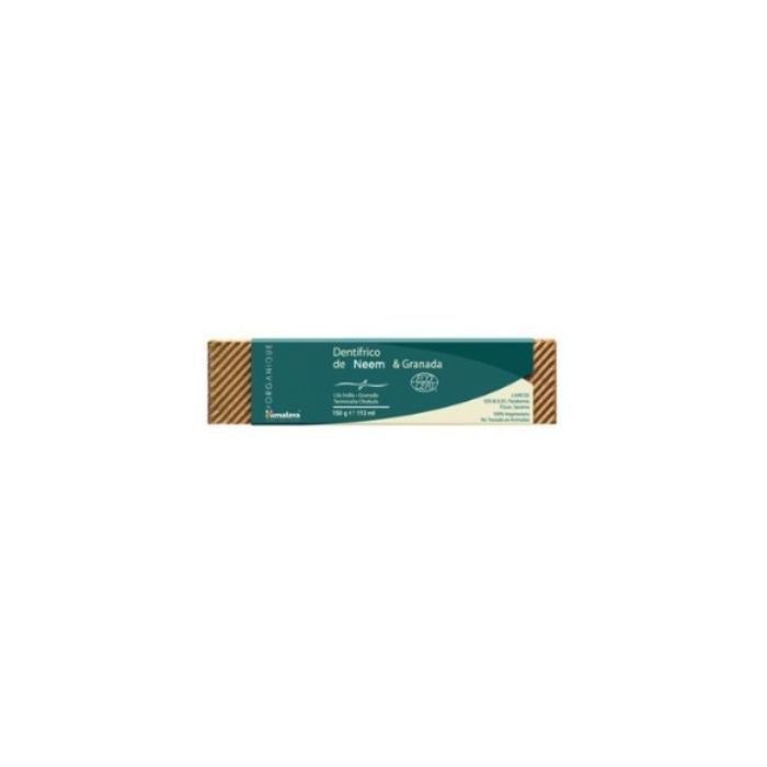 HIMALAYA Dentífrico Orgánico de Neem y Granada, Pasta Dental para Encías Sanas 150g