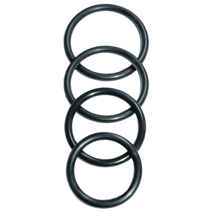 4 Anillos para Pene Sportsheets SS694-01 Negro 4 4 Anillos para Pene Sportsheets SS694-01 Negro 4