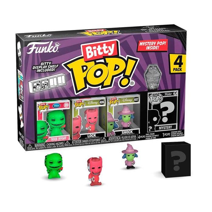 Blister 4 figuras Bitty POP Disney Pesadilla Antes de Navidad Oogie Boogie 2