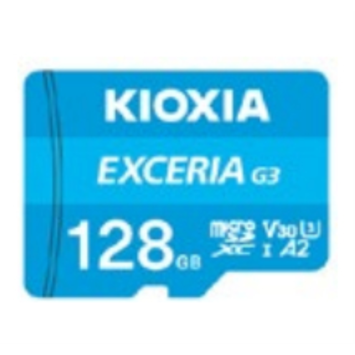 Kioxia EXCERIA G3 128 GB MicroSDXC UHS-I Clase 10 Velocidad Lectura 160 MB/s Escritura 50 MB/s