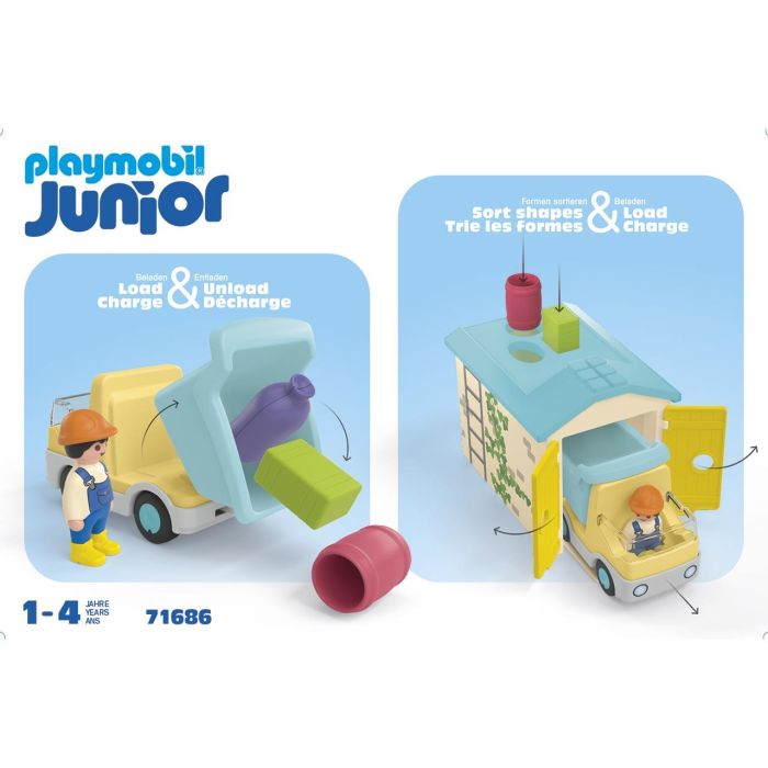 Playmobil Camión Con Garaje Junior 71686 de Clasificación para Niños y Niñas +12 Meses 3