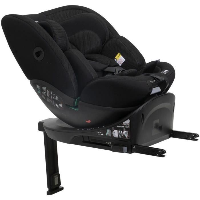 Silla de coche - CHICCO - EVERONE - Grupo 0/1/2/3 - I-Size - Giratoria - Reclinable - Reductora - Negra 3 Silla de coche - CHICCO - EVERONE - Grupo 0/1/2/3 - I-Size - Giratoria - Reclinable - Reductora - Negra 3