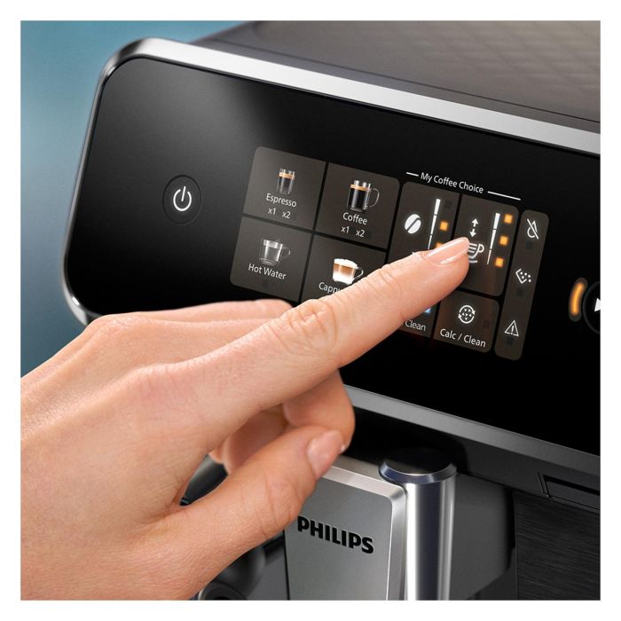 Philips EP2334/10 Cafetera Espresso Totalmente Automática Gris con Molinillo Integrado y Preparación de Múltiples Bebidas