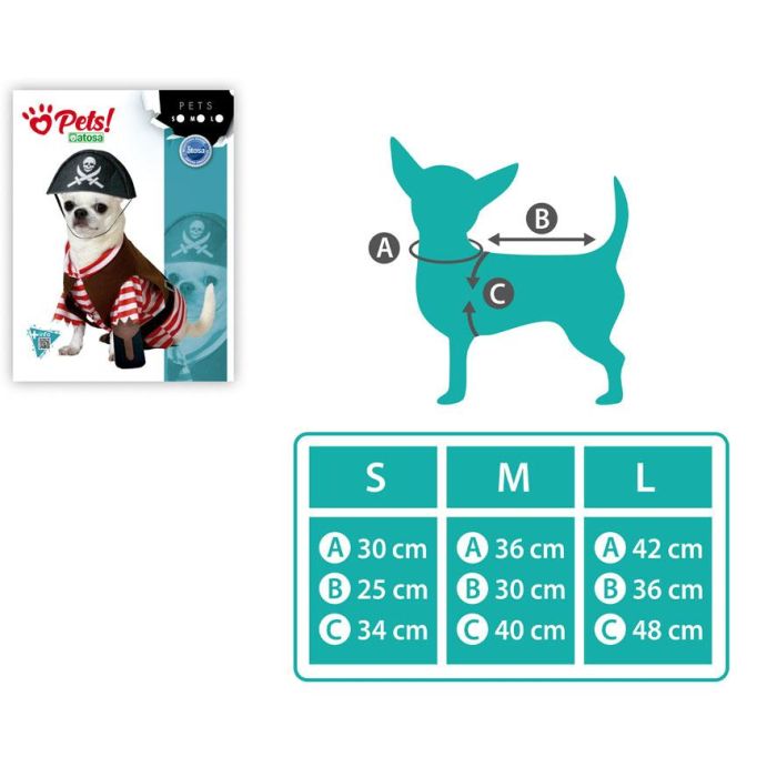 Disfraz Para Mascota Pirata M 1