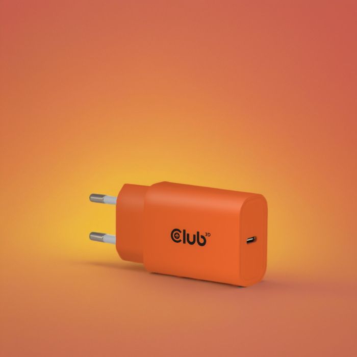 Club3D Lifestyle Ladegerät USB-C 30Watt. 2Stk orange retail 6 Club3D Lifestyle Ladegerät USB-C 30Watt. 2Stk orange retail 6