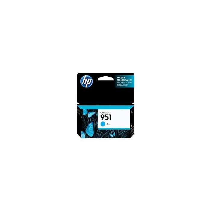 HP Cartucho de Inyección de Tinta Cian Nº 951 - 700 Copias/Capacidad HP Cartucho de Inyección de Tinta Cian Nº 951 - 700 Copias/Capacidad