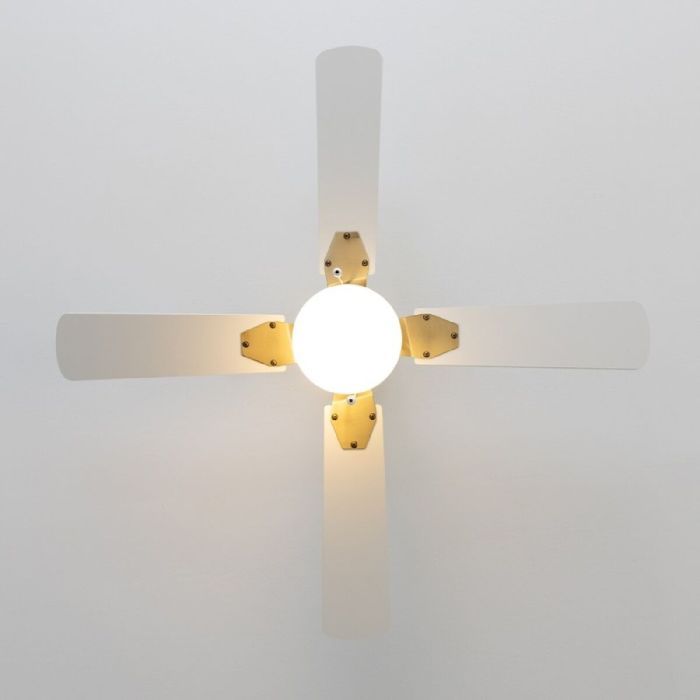 Ventilador de Techo con Luz Cecotec EnergySilence Aero 450 Blanco Dorado 50 W 2