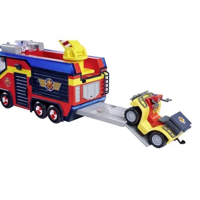 Sam el Bombero SIM4006592092092 Camión de bomberos Júpiter, con 2 figuras, sonidos, luces y accesorios (incluye pilas) 2 Sam el Bombero SIM4006592092092 Camión de bomberos Júpiter, con 2 figuras, sonidos, luces y accesorios (incluye pilas) 2