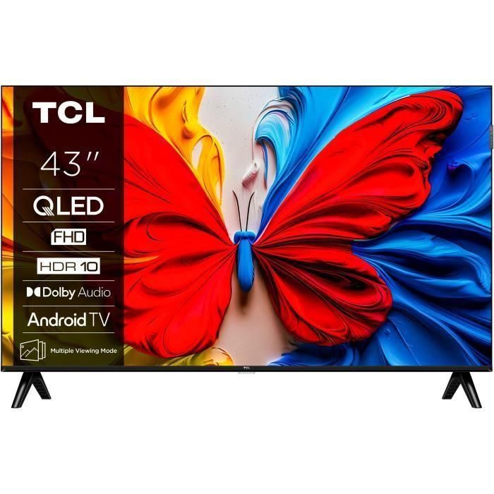 TCL 5901292527075 Smart TV QLED de 43 pulgadas Full HD, HDR10, Android TV con Wi-Fi, 2xHDMI 1.4 0 TCL 5901292527075 Smart TV QLED de 43 pulgadas Full HD, HDR10, Android TV con Wi-Fi, 2xHDMI 1.4 0