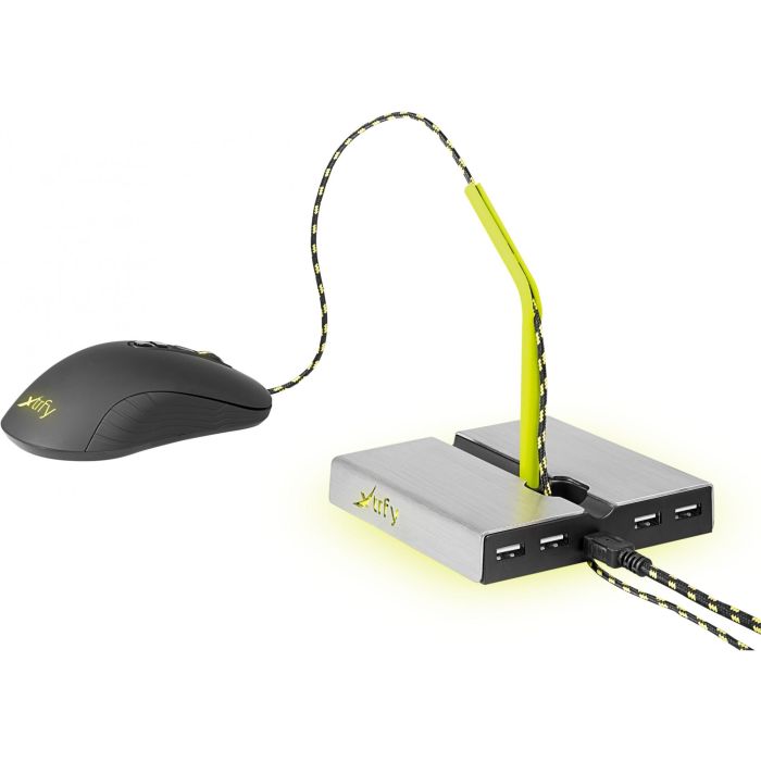 CHERRY Xtrfy Mouse Bungee B4 m. LED 4-port USB Hub 3