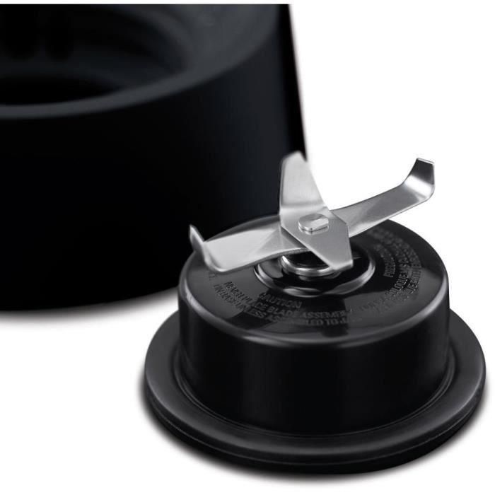Batidora - RUSSELL HOBBS - Negro mate 24722-56 - 650 W - Negro mate - Bol de cristal de 1,5 L - 2 velocidades + pulso 2 Batidora - RUSSELL HOBBS - Negro mate 24722-56 - 650 W - Negro mate - Bol de cristal de 1,5 L - 2 velocidades + pulso 2