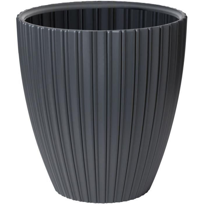 Garden Id GAR5410527161798 Maceta Fancy 40 x 42 cm Antracita para jardín, balcones o interiores