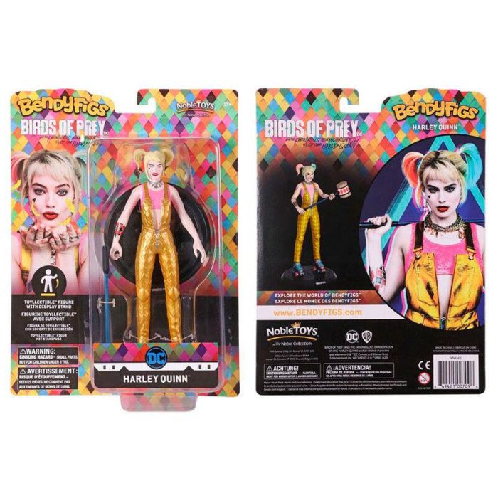 NOBLE COLLECTION Figura Maleable Bendyfigs Harley Quinn DC Comics 19cm