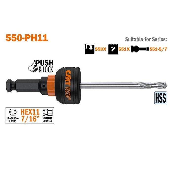 Mandril Con Broca Corona Cmt 550X-Ph11 Cmt Mandril Con Broca Corona Cmt 550X-Ph11 Cmt