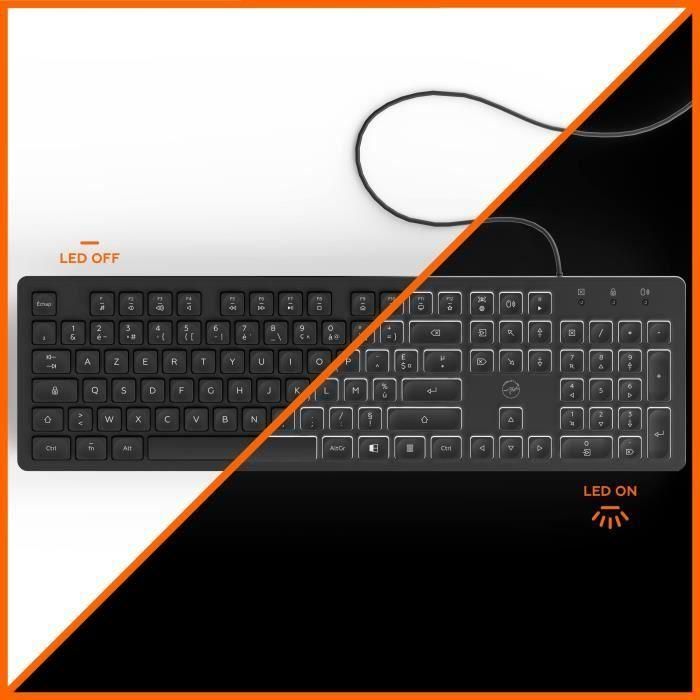 Teclado retroiluminado Mobility Lab ML300566 1 Teclado retroiluminado Mobility Lab ML300566 1