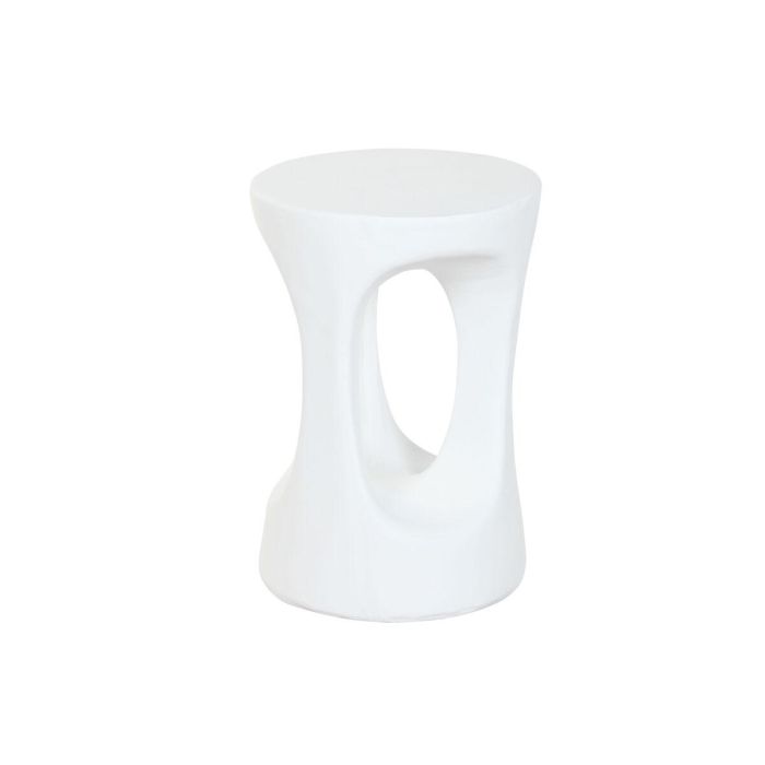 Mesita Auxiliar Moderno DKD Home Decor Blanco 35.5 x 51 x 35.5 cm 4 Mesita Auxiliar Moderno DKD Home Decor Blanco 35.5 x 51 x 35.5 cm 4