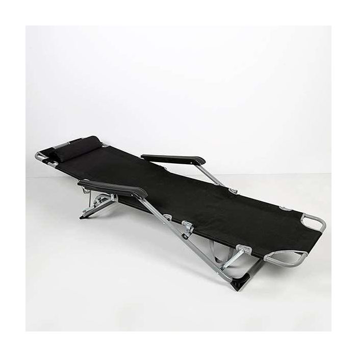 Tumbona reclinable con cojín poliester aktive 177x47x34/85 cm 3 Tumbona reclinable con cojín poliester aktive 177x47x34/85 cm 3