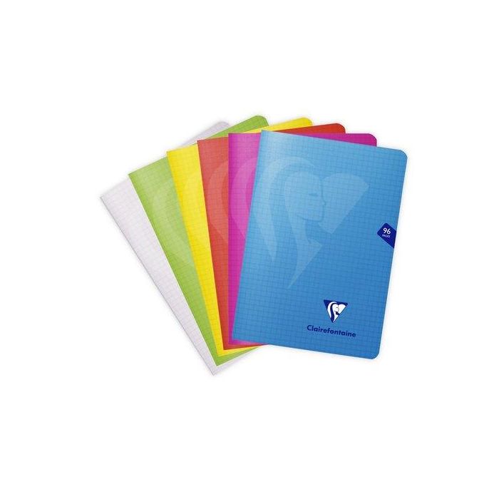 Libreta Clairefontaine Mimesys Poliprolileno A5 48 Hjs. 5X5 (Set de 10)