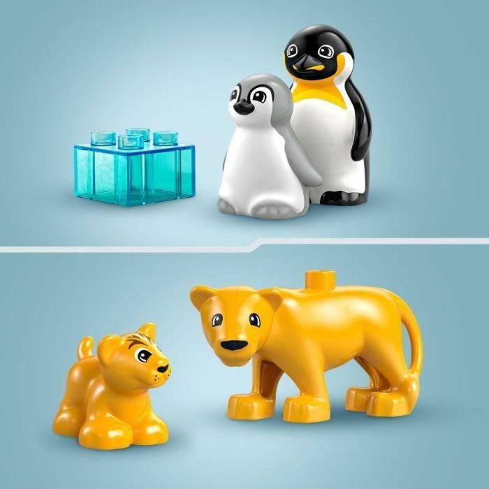 LEGO DUPLO My Town 10442 Familias de animales salvajes: pingüinos y leones - Juegos de aprendizaje temprano 4