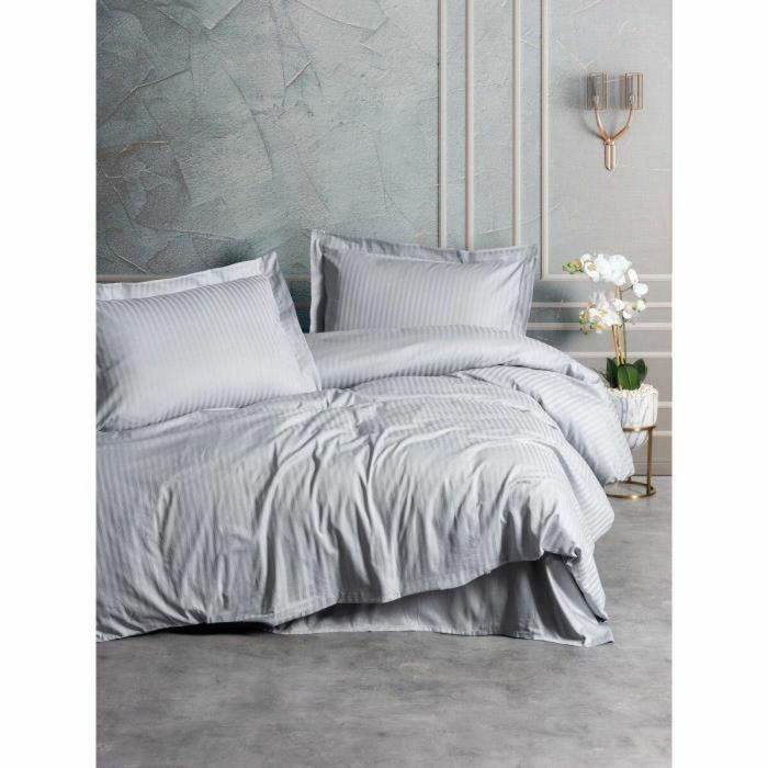ASI8684282421856 Juego de Cama 100% Algodón Satén Gris con Funda Nórdica 220x240 cm y 2 Fundas Almohada 60x60 cm 0 ASI8684282421856 Juego de Cama 100% Algodón Satén Gris con Funda Nórdica 220x240 cm y 2 Fundas Almohada 60x60 cm 0