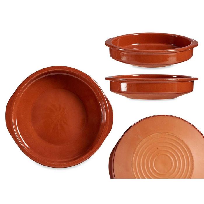 Cazuela redonda La Dehesa 24 cm, barro refractario, color miel (10 Unidades) Cazuela redonda La Dehesa 24 cm, barro refractario, color miel (10 Unidades)