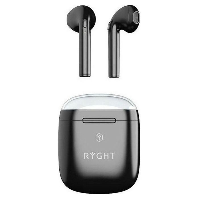 Ryght R483898 DYPLO 2 Auriculares True Wireless Negros con Bluetooth 5.0, 20.5h Autonomía y Micrófonos