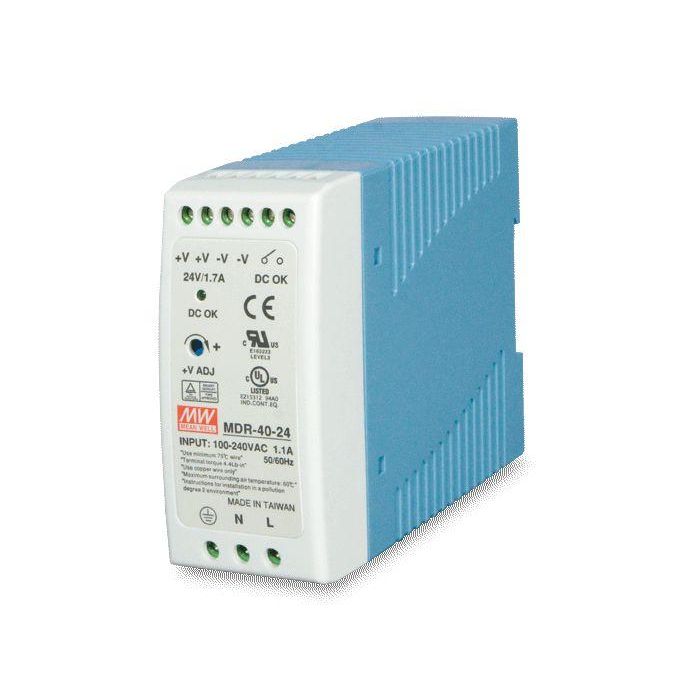 Planet Fuente Alimentación Industrial Carril DIN 40W, Compacta, 100-240V AC / 120-370V DC para Ethernet y Equipos Industriales