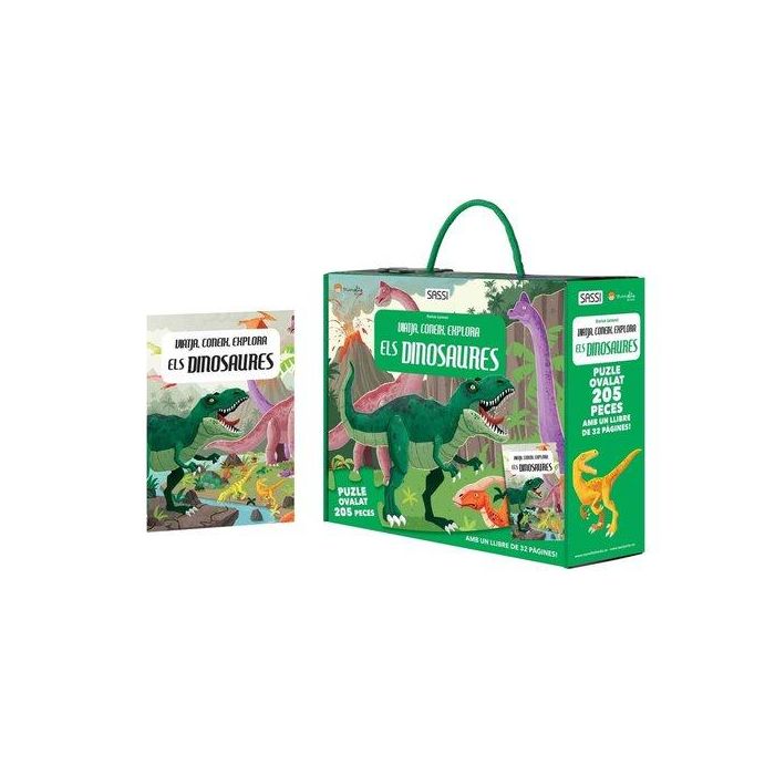 Puzle Sassi Manolito Books Els Dinosaures - Catalan 205 Piezas (+6 Años)
