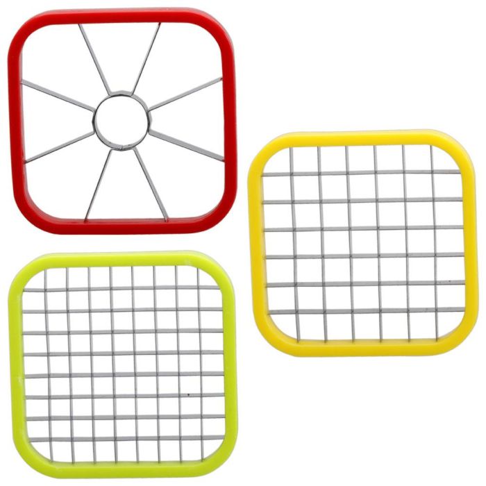 Cook Concept Cortador de Patatas y Manzanas con 3 Cuchillas Intercambiables para Patatas Fritas y Verduras 4