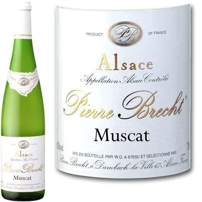 Pierre Brecht 2018 Muscat - Vino blanco de Alsacia