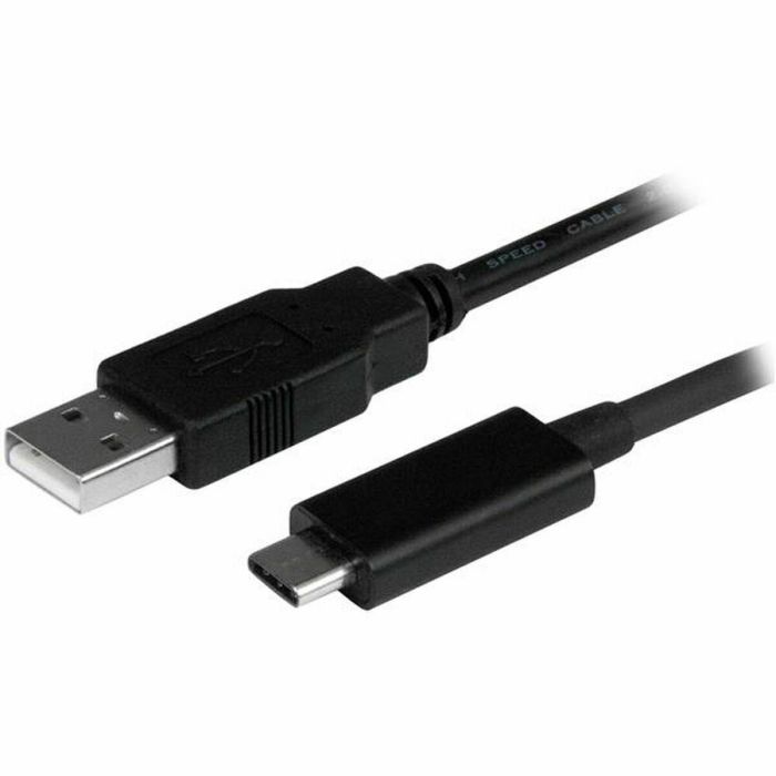 Cable USB A a USB C Startech USB2AC1M USB C Negro Cable USB A a USB C Startech USB2AC1M USB C Negro