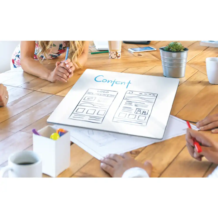 Pizarra Blanca Magnetica Nobo Modular Sin Marco 450 X 450 Mm 1