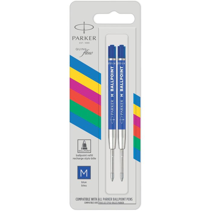 PARKER Kugelschreibermine QUINKflow Basic 2er M Blau Blister 0 PARKER Kugelschreibermine QUINKflow Basic 2er M Blau Blister 0